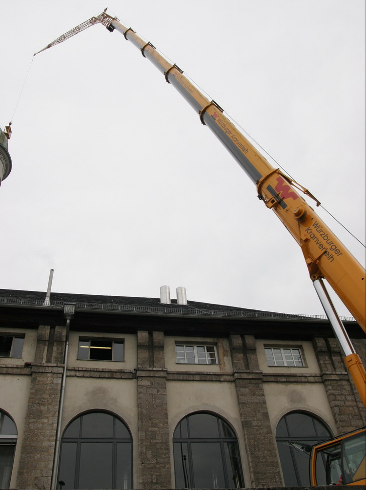 Würzburger Kranverleih - LTM 1220-5.1 Teleskopmast mit		Verlängerung