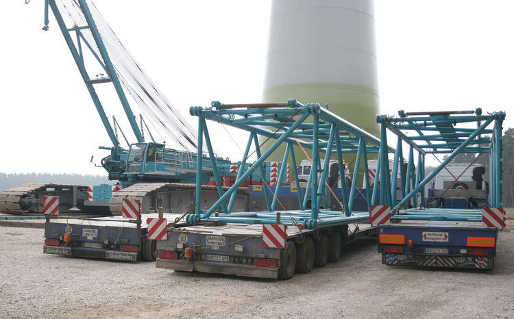 Enercon Terex CC 2800-1 Gittermastteile - Copyright: www.olli80.de