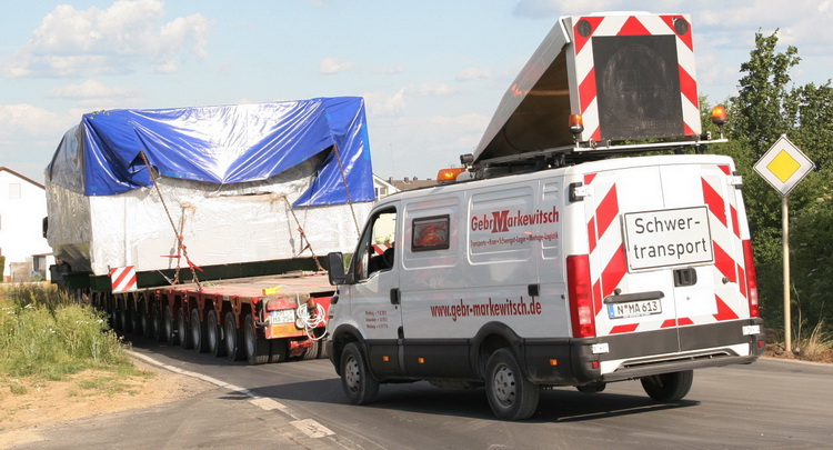 Transport einer Presse durch Markewitsch
