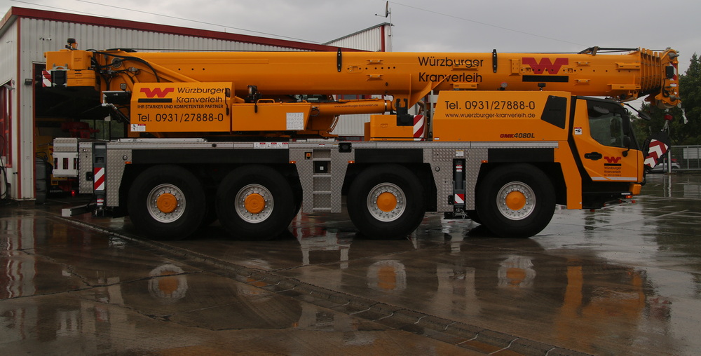 W&uuml;rzburger Kranverleih GMK 4080L - Copyright: www.olli80.de